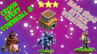 Th 8 Mass Hogs 3 Star Every Base I Best Town Hall 8 Attack Strategy in Clash of Clans (Part 1) I