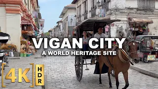 Vigan City Ilocos Sur - The Most Preserved Heritage Town in the Philippines | Walking Tour | 4K HDR