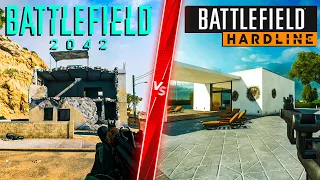 Battlefield 2042 vs Battlefield Hardline - Direct Comparison! Attention to Detail & Graphics! PC 4K