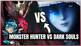 Dark Souls VS Monster Hunter - Which Game is Harder? (Best Game Boss Battle)