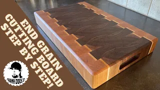 How To Make An End Grain Cutting Board : THICK! in 4K