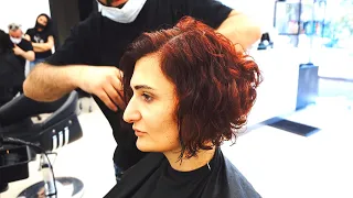 SUPER HAIRCUT - SHORT INVERTED CURLY CURLY BOB