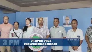 DD News Mizoram - Chanchinthar Langsar | 26 April 2024 | 3:00 PM