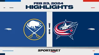 NHL Highlights | Sabres vs. Blue Jackets - February 23, 2024