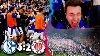 SCHALKE vs ST. PAULI 3:2 Stadion Vlog 🔥 Aufstieg! Krankes Spiel! Platzsturm, Pyros & Eskalation!