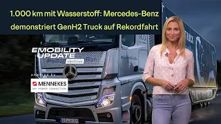 1.000 km Rekordfahrt mit GenH2 Wasserstoff-Truck / Qiyuan zeigt Debütmodell - eMobility update