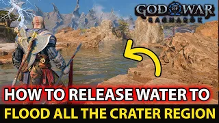 How To Release Water From Dam To Flood All The Crater Region - Full Guide  شرح | God of War Ragnarok
