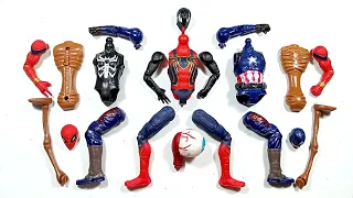 Merakit Mainan Spider-Man, Venom, Captain America dan Siren Head ~ Avengers