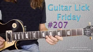 Guitar Lick 207 - Blues lick with feeling and masses of life - in Am