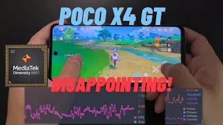 Such a disappointment! Poco X4 GT Genshin Impact Gaming Test. Worst Dimensity 8100 Ever?