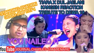 TIARA X DUL JAELANI | KANGEN | TRIBUTE TO DEWA 19 | GRAND FINAL INDONESIAN IDOL | SINGER REACTION