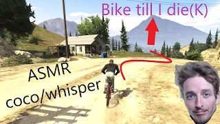 ASMR  GTA V - hot coco& whisper biKe till i dieK mountain ride