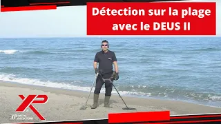 Session de détection sur la plage avec le XP DEUS II