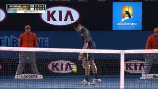 Australian Open 2013 R4 Djokovic vs Wawrinka Full match [HD]