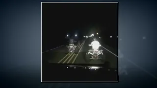 Dash cam video shows ATV in violent collision with deputy after chase
