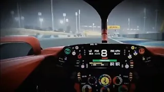 Charles Leclerc Helmet Cam Onboard Pole Lap in F1 Game | 2022 Bahrain Grand Prix