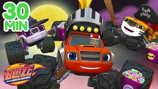 Blaze's Halloween Candy Adventures! 🍬 | 30 Minute Compilation | Blaze and the Monster Machines