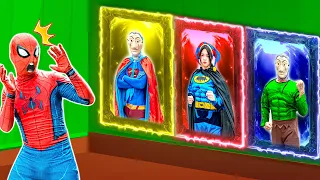 What If 10 SPIDER-MAN in 1 HOUSE? | TEAM SPIDER MAN Mission finding Stolen Superhero Card (Action)