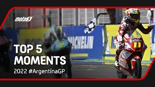 Top 5 Moto3™ Moments | 2022 #ArgentinaGP