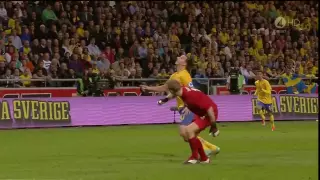 Ibrahimovic rovesciata (Svezia Inghilterra 4-2) HD