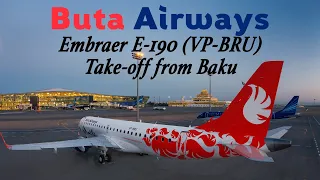 Утренний взлет из Баку / Embraer E-190 / Buta Airways