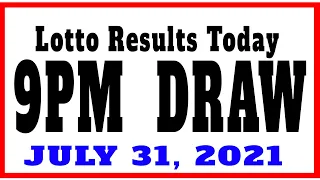 OLRT LIVE: Lotto Results Today 9pm draw July 31, 2021