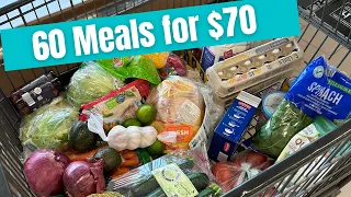 60 Meals for $70 | Budget Friendly Meals | Emergency Grocery Budget Meal Plan
