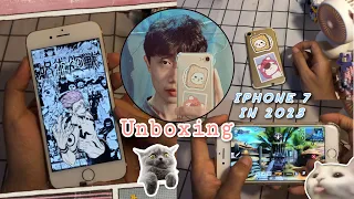iPhone 7 in 2023 | aesthetic vlog ☁️ organizing my phone (camera + gaming)