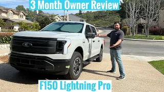 Ford F150 Lightning Pro 3 Month Owner Review with 0 to 60