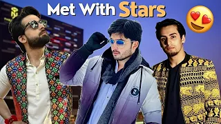 Met with stars on ishq murshid grand finale|| Bilal Abbas|| Momin saqib || dur e fishan 😍