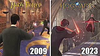 Duel in Hogwarts Legacy vs Harry Potter Games (2002 - 2023)