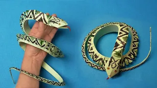 Как сделать змею из бумаги. DIY. How to Make a Paper Snake