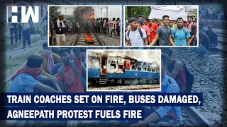From Bihar To Rajasthan:Massive Protest Erupts Against Modi Govt's Agnipath Scheme,Violence Reported