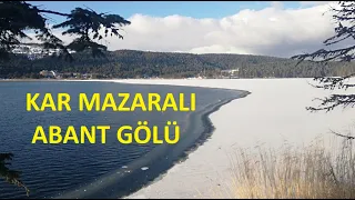 Kafaya Reset Atmak İçin Kar Manzaralı Bolu Abant Gölünü Ziyaret Etmek