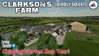 CLARKSON’S FARM (DIDDLY SQUAT)!! “CHIPPING NORTON” FS22 MAP TOUR! | NEW MOD MAP!  (Review) PS5.
