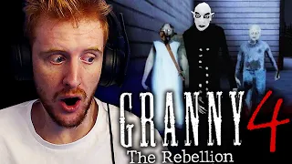 GRANNY 4 ES ABSOLUTAMENTE BRUTAL! *FINAL BUENO Y MALO* - GRANNY 4 THE REBELLION GAMEPLAY ESPAÑOL