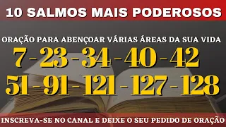 10 Salmos Poderosos para abençoar várias áreas da sua vida. #oração  #salmos