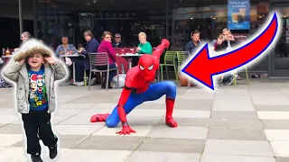 PUBLIC REACT TO SPIDERMAN'S INSANE FLIPS