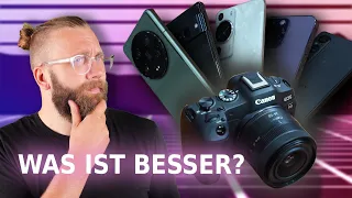 Smartphones gegen Kameras | Labortest mit iPhone, Samsung, Sony, Xiaomi und Huawei