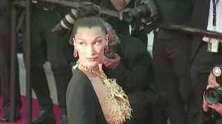 Bella Hadid sparkles on Cannes red carpet