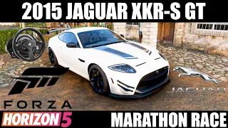 Forza Horizon 5 - 2015 Jaguar XKR-S GT Stock | Marathon Race | Thrustmaster T300 RS