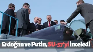 Putin showed Erdogan Su-57 fighter jet at the air show