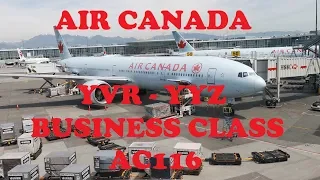 Flight Report: Air Canada YVR-YYZ - Business Class - AC116 - 777-300ER