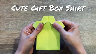 How to Make an Origami Gift Box / Paper Shirt Style