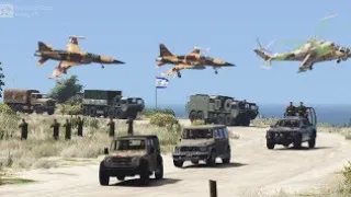 🔴Iranian Airforce Attack on Israeli Military Convoy | Iran vs Israel War - GTA-5