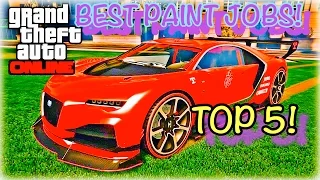 TOP 5 BEST PAINT JOBS FOR THE NERO CUSTOM LAST PART! ( GTA 5 ONLINE IMPORT AND EXPORT DLC )