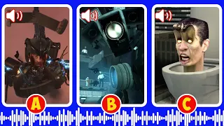 GUESS Skibidi Voice #39 Detainer Astro Toilet, Titan Cameraman, G Man Toilet | Skibidi Quiz