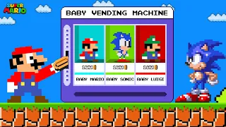 Mario and Sonic Choose Baby from the Vending Machine!