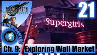Final Fantasy 7 Remake - Exploring Wall Market & To Corneo’s Mansion - Chapter 9 Walkthrough Part 21