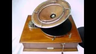 1920 Pathé Frères Diffusor Phonograph playing 1916 Pathé record "How do you do, Miss Ragtime"